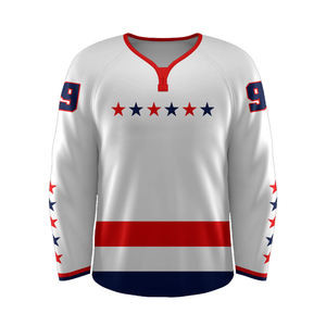 Maillots de hockey sur glace avec logo personnalisé tissu respirant uniforme de sport professionnel durable fabricant OEM ODM - Product Image 1