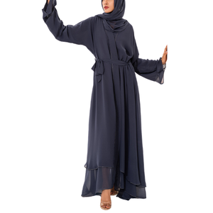 Vestido largo maxi de mujer de corte holgado de alta calidad de fabricante Abaya modesto personalizado OEM diseño árabe Eid Hajj Dubai - Product Image 2