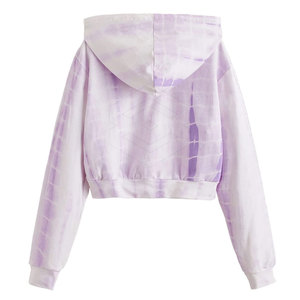 Alta calidad Crop Top Mujeres Sudadera con capucha Logotipo personalizado Algodón Manga larga Crop Top Mujeres Sudadera con capucha para Casual - Product Image 2