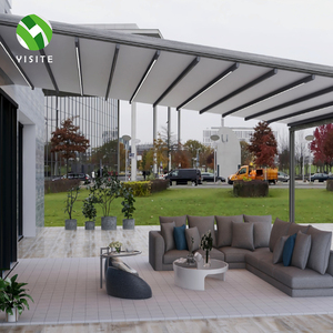Gazebo in <span class=keywords><strong>alluminio</strong></span> motorizzato fai da te in <span class=keywords><strong>vetro</strong></span> PVC a vela antipioggia atrio attaccato Pergola impermeabile uso esterno fai da te con <span class=keywords><strong>tettoia</strong></span> del Patio motorizzata