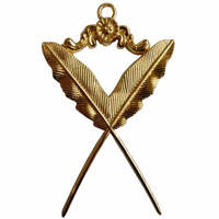 Instruments maçonniques, bijoux de loge bleue, diacre junior, bijoux plaqués, prix bas, MOQ faible, bijoux maçonniques