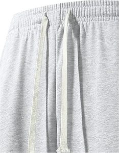 High Quality Men's Straight Casual Baggy Wide Leg <b>Y2K</b> Drawstring Elastic Waist Workout Gym Jogger <b>Trousers</b> 100% Cotton - Product Image 3