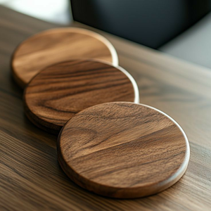 แผ่นรองแก้วไม้ไผ่ตกแต่ง ทำด้วยมือ เคลือบเอนาเมล ทนความร้อน กันน้ำ ทนทาน ใช้ซ้ำได้ สำหรับชา กาแฟ และเครื่องดื่ม - Product Image 2