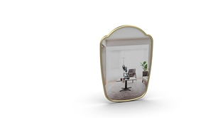 Meticulously Handcrafted Aluminum <b>Wall</b> <b>Mirror</b> Intricate Detailing High Quality <b>Decorative</b> Usage - Product Image 6