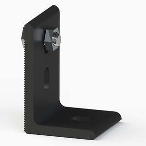 Unirac SM L-Foot con unión integrada, aluminio anodizado oscuro, tornillo en T incluido 304001D-US - Product Image 1