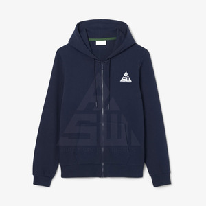 Sweat-shirts d'hiver pour hommes grandes tailles en coton/polyester mélangé, unis, avec fermeture éclair, de haute qualité, élégants et tendance, respirants - Product Image 4