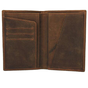 กระเป๋าใส่หนังสือเดินทางสำหรับผู้ชายกระเป๋าใส่บัตรเครดิตบัตรเดินทางทำจากหนัง PU ของผู้ชายดีไซน์ม้าแนววินเทจตามสั่ง - Product Image 2