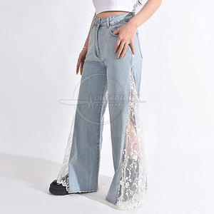 Best Style <b>Women</b> Wide Leg <b>Jeans</b> Pant Straight Wide Leg <b>Jeans</b> Pant In Low Price Wide Leg <b>Jeans</b> Pant - Product Image 6