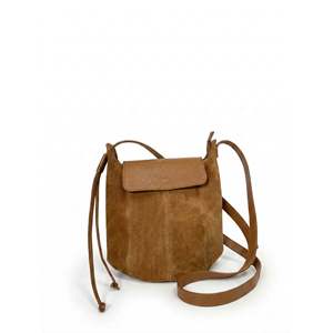 Bolso de Hombro Suave en Gamuza Genuina y Cuero Dollaro - Hecho en Italia - Art. 26074 - Product Image 2