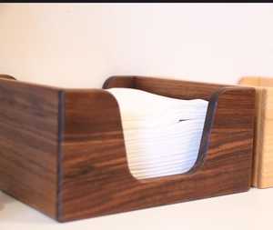 Dispensador de servilletas de madera TeakTone Premium para hogar y cafetería - Product Image 3