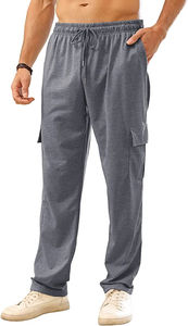 Pantalon de survêtement décontracté Baggy avec poches Pantalon de survêtement Cargo d'entraînement pour hommes Pantalon de jogging à fond ouvert 2026 - Product Image 3