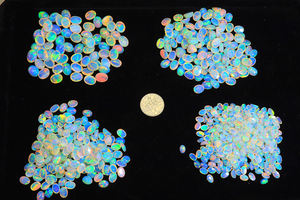 Preciosas Piedras de Ópalo Etíope en Cabujón - Suministro a Granel de Ópalo Suelto de 6x4mm a 12x10mm, Forma Ovalada, Gema de Ópalo Etíope - Product Image 5