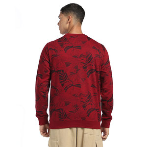 Venta al por mayor OEM personalizado pesado peso pulóver cuello redondo 100% algodón de gran tamaño cuello redondo sudaderas térmicas - Product Image 2