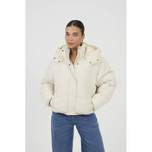 เสื้อแจ็คเก็ตพัฟเฟอร์ฤดูหนาวคุณภาพสูงสำหรับผู้หญิง พร้อมซิปปิด โลโก้สั่งทำได้ ผ้าระบายอากาศ ไซส์พลัส ขายส่ง - Product Image 1