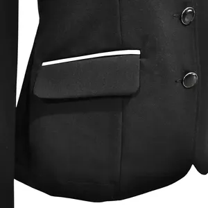 Chaqueta Ecuestre de Compresión de Manga Larga para Hombre, con Cuello Alto, para Montar a Caballo, Ropa de Abrigo, Venta al Por Mayor - Product Image 6