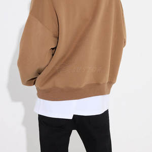 เสื้อฮู้ดไหล่ตกสบายลำลองสำหรับผู้ชายขนาดพิเศษทันสมัยสไตล์ล่าสุด - Product Image 4