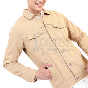 Chaqueta Vaquera de Algodón 100% para Hombre, con Logotipo Personalizado Impreso en la Parte Delantera, Tallas Grandes, Primavera, Personalizada, Precio Bajo, Alta Calidad - Product Image 3