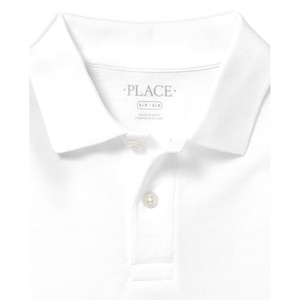 Trẻ Em Màu Trắng Đồng Phục Mềm Pique Polo Dệt Kim Cotton Trường Tiểu Học Tops Cho Chàng Trai Cô Gái Dài Tay Áo Thêu Biểu Tượng Thường Xuyên Phù Hợp Với - Product Image 2