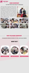 Cheveux humains 100% vietnamiens bon marché extensions de cheveux vierges de qualité de luxe pour les femmes noires - Product Image 4
