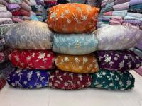 Perles de travail manuel avec séquence tissu de soie Fendy importé pour femmes tissus textile matière première tissu