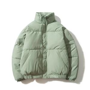 Veste matelassée rembourrée brillante coupe-vent personnalisée avec capuche amovible col montant - Product Image 2