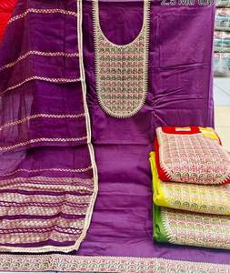 Designer moderne taille libre Salwar Kameez costumes pour femmes brodé à la main traditionnel belle fête porter indien pakistanais - Product Image 1