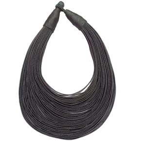 Style NK-87542H 19 \ "Chaînes De Mode En Soie Africaine Collier Fabriqué À La Main Multi-Couche 80 Ligne Tribal Déclaration Ras Du Cou Agate Principale - Product Image 1