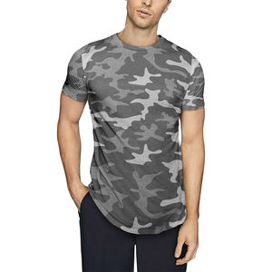 2025 Men <b>Clothing</b> Hip Hop Casual Longline <b>Hipster</b> T-Shirts Top Design High Quality Customized Men Longline T-Shirts - Product Image 1