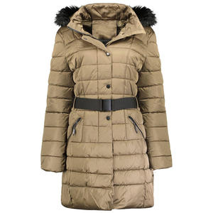Tendance fermeture éclair boutonné femmes chaud Parka veste Durable résistant à l'eau et au vent fourrure capuche veste avec personnaliser patchs - Product Image 2