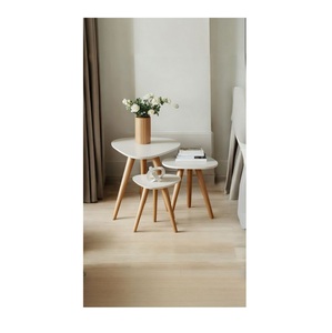 Elegante mesa de madera moderna con almacenamiento para decoración del hogar para sala de estar y dormitorio para villas - Product Image 1