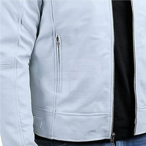 Chaqueta de cuero para hombre personalizada Chaqueta de cuero para hombre de mejor estilo Chaqueta de cuero con logotipo personalizado - Product Image 4