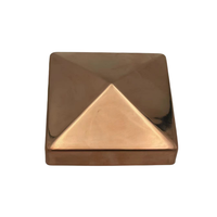 Capuchon de poteau de clôture en cuivre de taille personnalisée 4x4 embouts pour clôture
