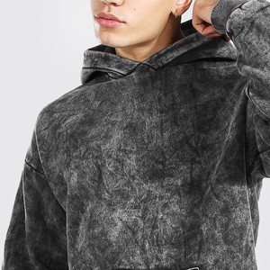 Dernier design de sweats à capuche pour hommes en denim délavé, de haute qualité, respirants, confortables, sweats à capuche en denim délavé pour hommes à prix raisonnable - Product Image 5