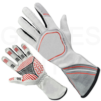Gants de karting personnalisés de haute qualité, respirants, unisexes, en polyester léger, compatibles écran tactile, à doigts entiers