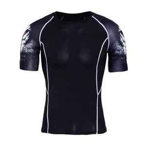 Conjuntos de fitness para gimnasio para hombre, ropa de entrenamiento de algodón y poliéster, traje deportivo de gimnasio atlético con pantalones cortos y camiseta de Pakistán - Product Image 3