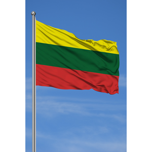 Custom Lithuanian Outdoor <b>Flag</b> 3x5ft Digital Printed on Silk and Polyester Aluminum <b>Pole</b> Pennant Style <b>for</b> Display - Product Image 2