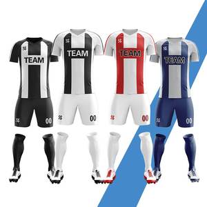 Vente en gros OEM uniforme de football vierge sur mesure, maillots de football France, ensemble de vêtements de football imprimés par transfert à chaud pour adultes - Product Image 6