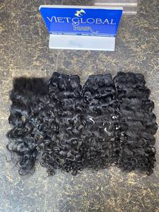 Soldes de Noël : 5% de réduction sur les cheveux bouclés birmans, couleur naturelle, cheveux vierges humains cambodgiens pour femmes noires, cheveux vietnamiens - Product Image 5