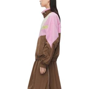 Chaquetas cortavientos con capucha hechas a medida para mujer tela de poliéster de nailon con cremallera transpirable para ropa de entrenamiento de invierno técnicas impresas - Product Image 4