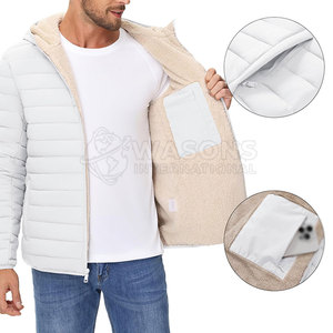 Chaqueta Acolchada para Hombre, Ultra Cálida, Gruesa y Aislante, con Capucha, para Invierno, Ropa de Exterior Elegante - Product Image 3