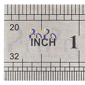 Regla de Acero PIK PAK TOOLS, Borde Recto, Doble Escala, 12 Pulgadas, Ancho de Línea de 1 mm, Herramienta de Medición de Precisión para Joyería y Manualidades - Product Image 4