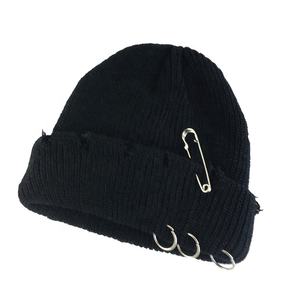 Gorros de punto unisex, gorro sólido con logotipo personalizado, gorro cálido de invierno, gorros cálidos de invierno con puños acrílicos - Product Image 4