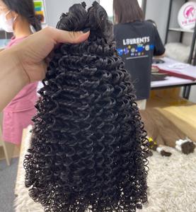 Haute qualité 100% brut Vietnam vierge Double dessiné naturel profond Extensions de cheveux bouclés VQ cheveux Bella modèle 100gr acheter maintenant obtenir - Product Image 3