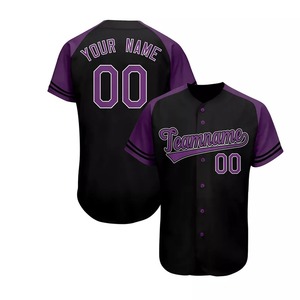 Custom Made Team Wear Men Sportswear Baseball Uniform Set 100% Polyester Quick Dry Anti-Bacterial High Quality Baseball Jersey - Product Image 4