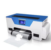 Impresora Comercial de Transferencia Térmica DTF con Cabezal de Impresión Único XP600, Pantalla Táctil, Circulación de Tinta Blanca para Impresión de Prendas A3