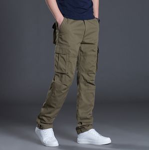 Pantalones de algodón para hombre, oferta de verano, ropa de trabajo, pantalones para hombre con múltiples bolsillos, cremallera, holgados, estilo deportivo informal, ajuste holgado - Product Image 6