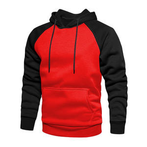 <b>Plain</b> Fleece Cotton/Polyester Winter Casual <b>Black</b> <b>Men's</b> <b>Hoodie</b> with Pocket Design Low MOQ Customizable Colors & OEM Service - Product Image 1