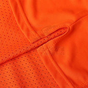 Maillot de football américain universitaire à manches courtes Maillot respirant avec panneaux en maille d'aération latérale à rayures traditionnelles - Product Image 3