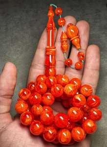 Resina Turquesa Rosario diseñado tasbih Oración accesorios al por mayor Tasbih con cuentas de resina natural formas cuentas de oración - Product Image 3