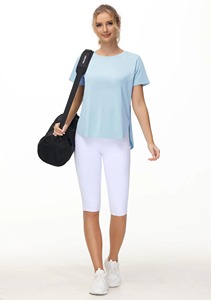 <b>Womens</b> Short Sleeve Crew Neck Cotton Tee Soft Lightweight Casual <b>Top</b> Ideal For Summer Daily Outfit And Activities - Product Image 6